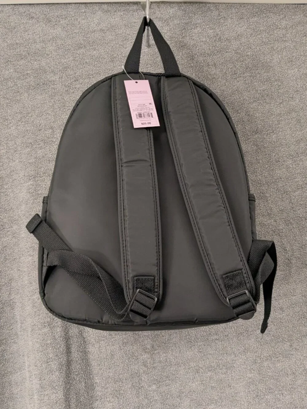 New! Black Backpack with Padded Straps